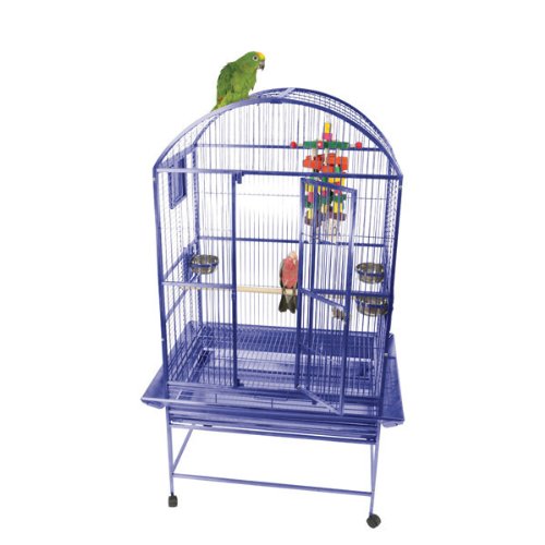 A&E Cage 9002422 Platinum Dome Top Bird Cage, Medium