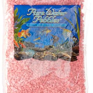 Pure Water Pebbles Aquarium Gravel, 2-Pound, Neon Pink