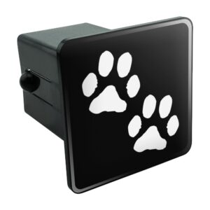 paw prints tow trailer hitch cover plug insert 2"