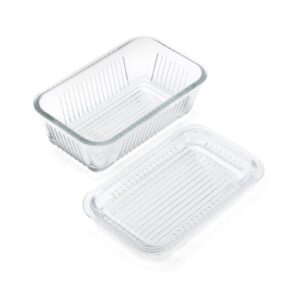 gemco multi function butter dish, one size, clear