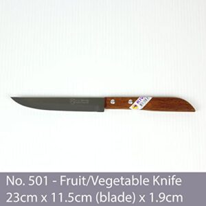 KIWI Stainless Steel, wood handle Kitchen Knife # 501