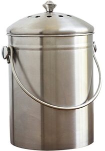 natural home wp77 ss compost bin /1.3 gallon