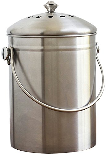 Natural Home WP77 SS Compost Bin /1.3 gallon