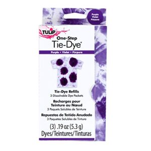 tulip one-step tie-dye kit tulip fabric dye open stock 29040 fdy refill purple