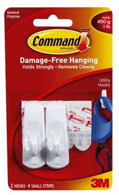 3M Command Strips 17002 Small Hooks with Command Adhesive