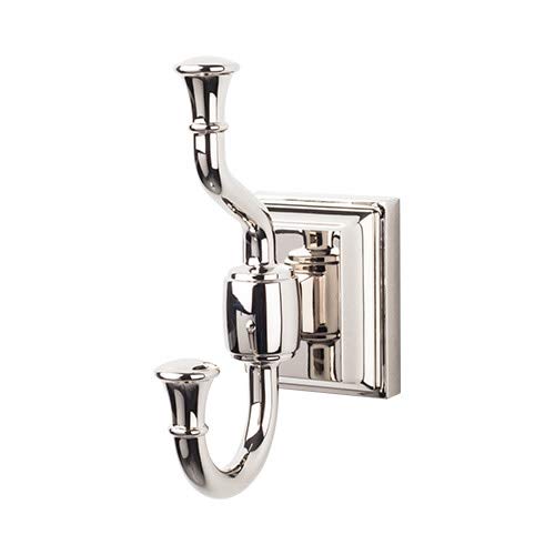 Top Knobs STK2-PN Stratton Bath Double Hook Polished Nickel