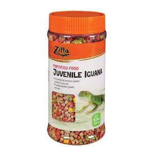 zilla reptile food juvenile iguana fortified, 6.5-ounce