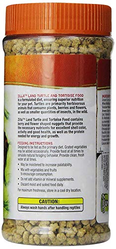 Zilla Land Turtle and Tortoise Extruded Food Pellets 6.5 Ounces