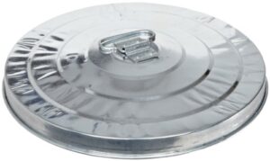 witt industries 10gpl galvanized steel light duty waste lid, round, 16" diameter x 2-3/4" height, silver