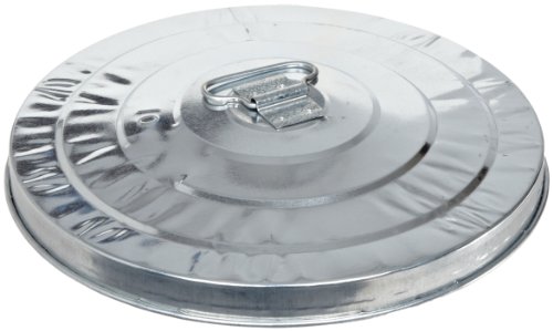 Witt Industries 10GPL Galvanized Steel Light Duty Waste Lid, Round, 16" Diameter x 2-3/4" Height, Silver