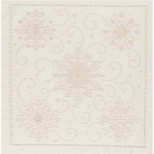 Janlynn Candlewick Decorative Pillow, Snowflake, Beige