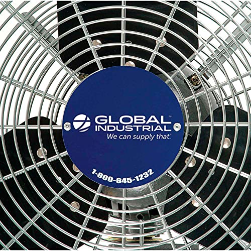 Global Industrial Oscillating Wall Mount Fan, 30" Diameter, 1/3HP, 8775CFM