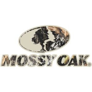 mossy oak graphics logo decal, easy to install, no-fade, cast vinyl, break-up 13006-bu-l, 16" x 7.35"