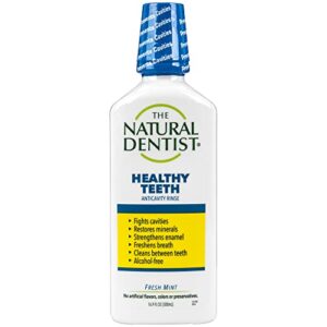 the natural dentist healthy teeth fluoride anticavity mouth wash, 16.9 oz