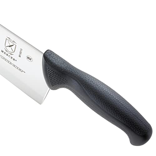 Mercer Culinary M18010 Millennia Black Handle, 10-Inch Wide Hollow Ground, Chef's Knife