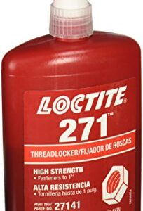 Loctite 88441 271 Threadlockers, High Strength, 250 mL, 1 in Thread, Red