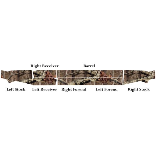 Mossy Oak Graphics - 14004-BI 14004 Break-Up Infinity Camouflage Gun Skin Kit - Easy to Install Precut Vinyl Wraps and Matte Finish - Shotgun Kit