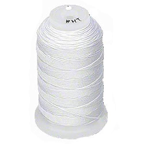 Simply Silk Beading Thick Thread Size B White 0.008 Inch 0.203mm Spool 390 Yards Compasible with 11/0 Seed Beads