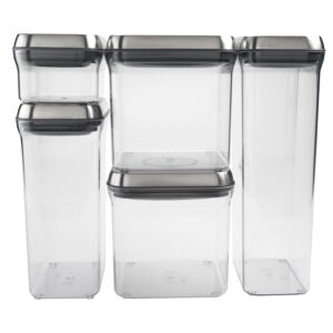 OXO SteeL 5-Piece Airtight Food Storage POP Container Set