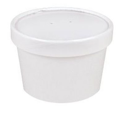 Sweet Bliss Cup Frozen Dessert Containers, 8 oz., 25CT, White