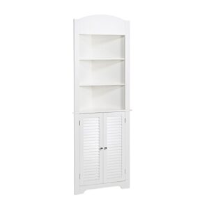 riverridge ellsworth collection tall corner cabinet, white