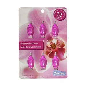 chrysal orchid food drops — orchid care — one pack for a year supply — concentrated flower food for all species of orchids — ideal florist supplies — outdoor and indoor plant food