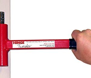 Hinge Tweaker Red Standard Weight Size for .134 Gauge Commercial Door Hinge Adjustment Tool/Hinge Bender