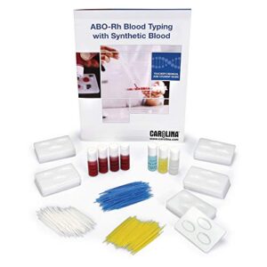 carolina abo-rh typing with synthetic blood kit