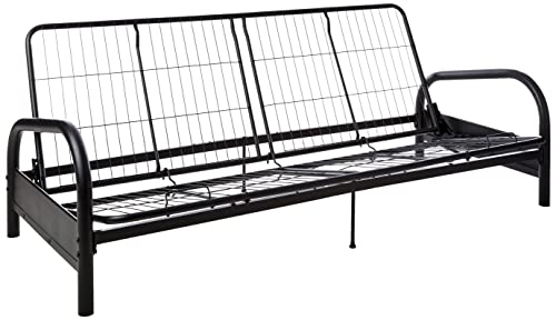 DHP Vermont Metal Futon Frame, Classic Design, Full Sized - Black