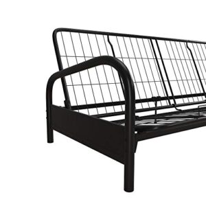 DHP Vermont Metal Futon Frame, Classic Design, Full Sized - Black