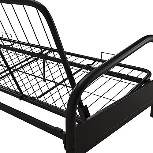 DHP Vermont Metal Futon Frame, Classic Design, Full Sized - Black