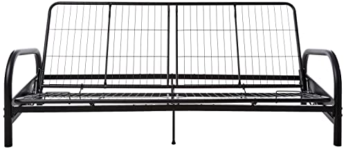 DHP Vermont Metal Futon Frame, Classic Design, Full Sized - Black