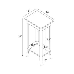 DHP Rosewood Tall End Table