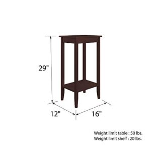 DHP Rosewood Tall End Table