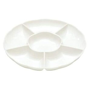 maryland plastic sectional tray - 18" | white | 1 pc.