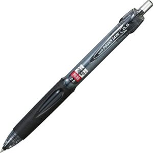 uni power tank, pressurized refill ballpoint pen, 0.5mm, black body, black ink (sn200pt05.24)
