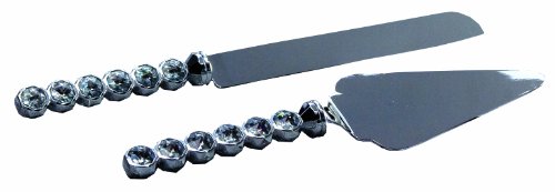 Ivy Lane Design Wedding Accessories Faceted Stone Cake Knife and Server Set