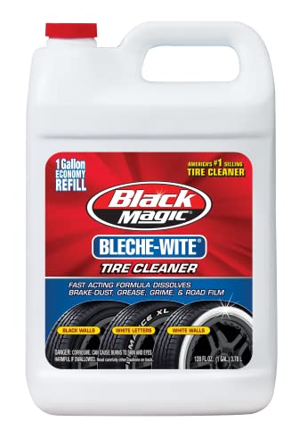 Black Magic 800002222 Bleche-Wite Tire Cleaner, 1 Gallon