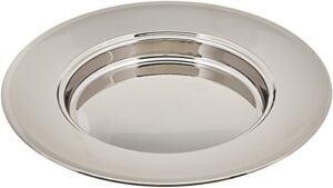 broadman church supplies remembranceware communion bread plate, silver