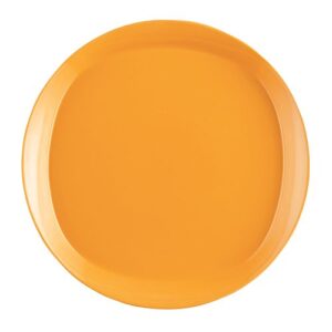 Rachael Ray Dinnerware Round and Square 4-Piece Stoneware Salad Plate Set, Yellow