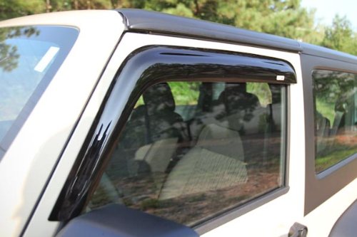 Rugged Ridge | Window Rain Deflectors | 11351.11 | Fits 2007-2018 Jeep Wrangler JK