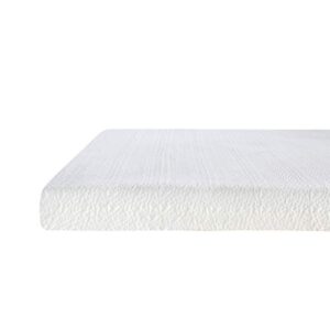 Classic Brands 4.5-Inch Memory Foam Replacement Mattress for Sleeper Sofa Bed Full,Plush,White