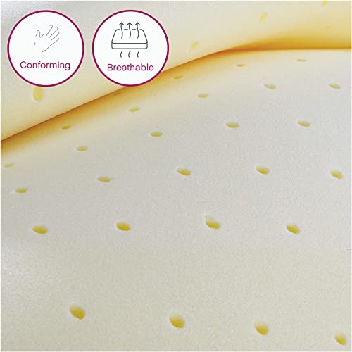 Classic Brands 4.5-Inch Memory Foam Replacement Mattress for Sleeper Sofa Bed Full,Plush,White