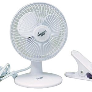 Comfort Zone 6" Clip and Desk Fan Combo Pack, White