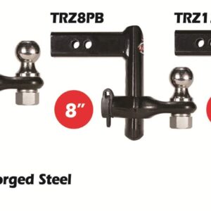 Trimax TRZ8PB Black 8" Powder Coat Drop Hitch