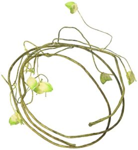 penn-plax reptology leafy climber terrarium vines for reptiles – decorative and flexible – 5’ length – 1/4” diameter – green