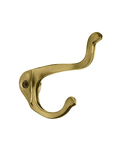 Nostalgic Warehouse Schoolhouse Coat Hook, Polished Brass, 701048