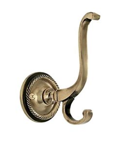 nostalgic warehouse rope coat hook, antique brass,702231