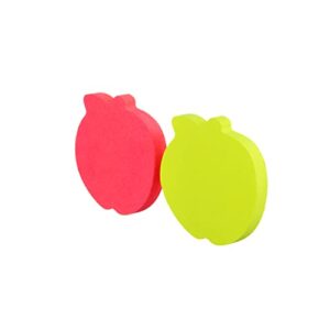 Post-it Super Sticky Notes, 3x3 in, 2X the Sticking Power, Apple Shape (7350-APL)