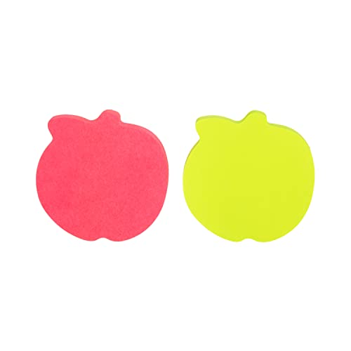 Post-it Super Sticky Notes, 3x3 in, 2X the Sticking Power, Apple Shape (7350-APL)